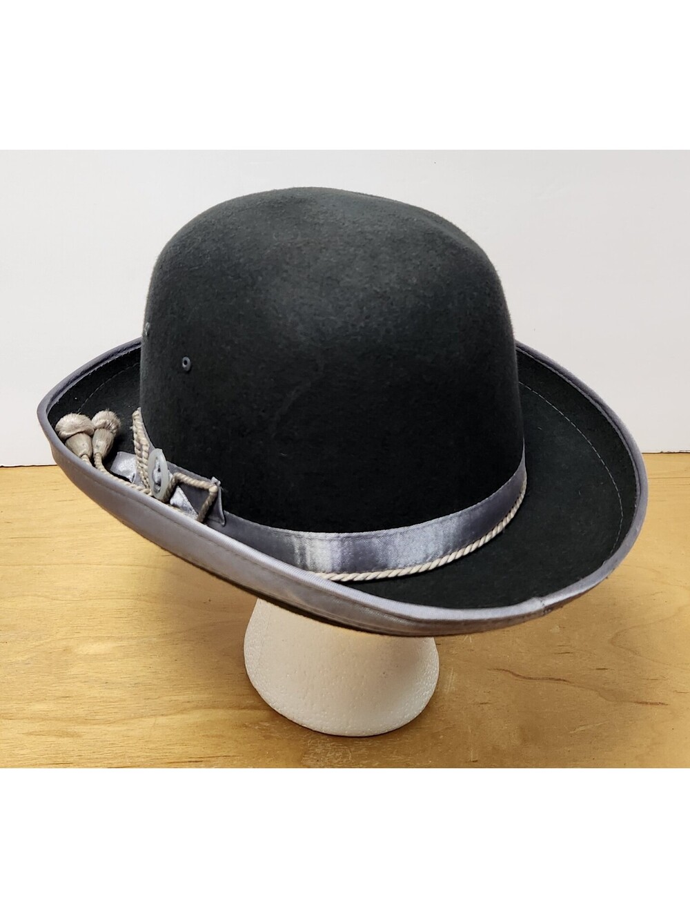 Borlina Corona de Oro Manchester Luxury Bolivian Bowler Hat Bombín Black Felt